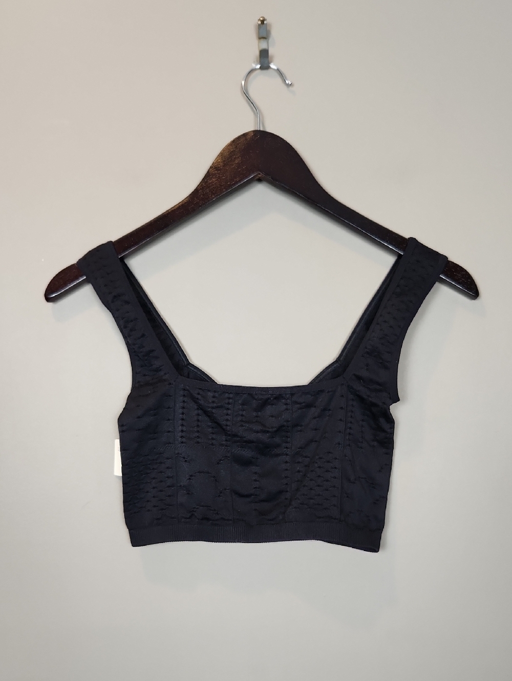 NWT By Anthropologie Lace-Up Bralette In Black Size XS/XXS - Picture 10 of 12